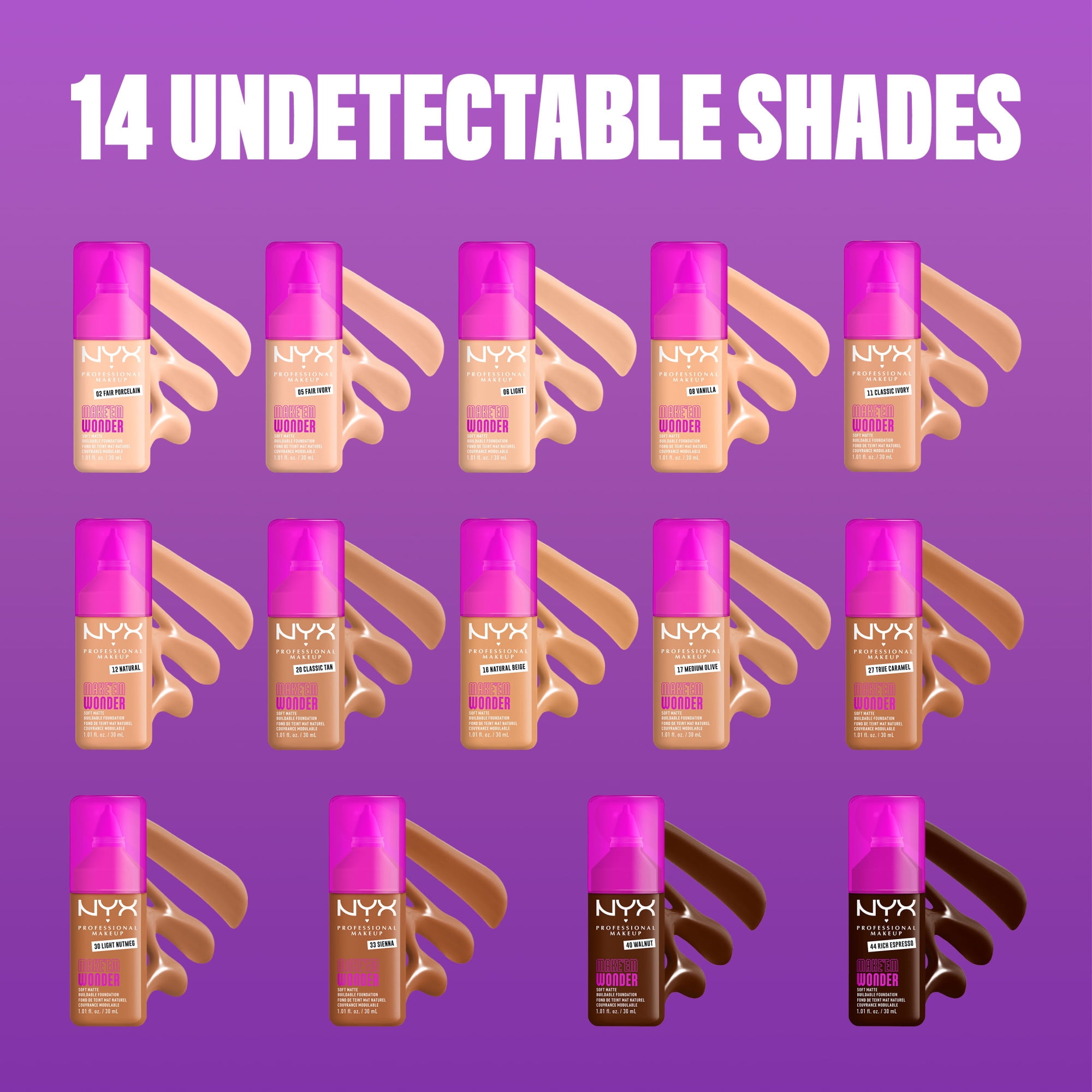 NYX Professional Makeup MAKE EM WONDER FOUNDATION CLASSIC TAN