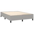 thumbnail image 2 of vidaXL Bed Frame Light Grey 137x190 cm Full Fabric, 2 of 5