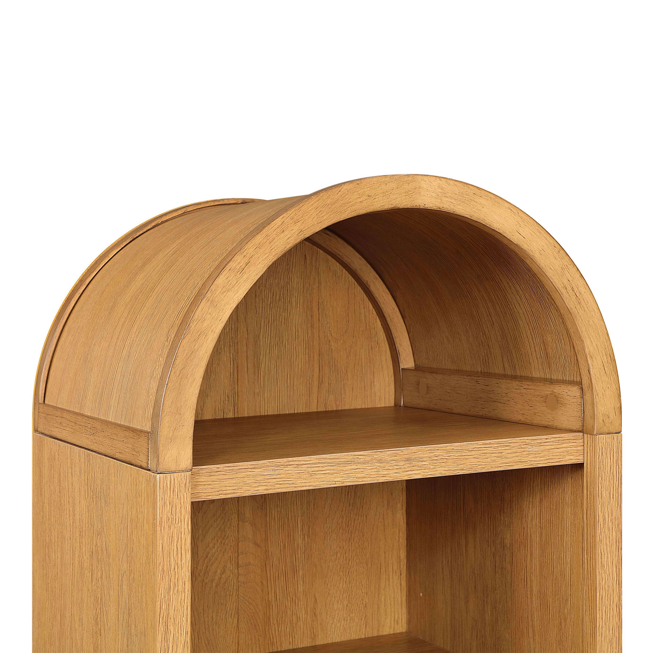 Better Homes & Gardens Juliet Narrow Arch Bookcase, Light Honey, for Adults