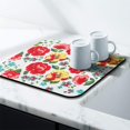 thumbnail image 2 of Coffee Bar Mat Accessories for Countertop Absorbent Hide Stain Rubber Backed Dish Drying Mats for Kitchen Counter Draining Pad Decor Gift Fit Under Coffee Maker Coffee Pot Espresso Machine (18x16in), 2 of 5