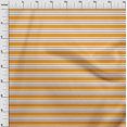 thumbnail image 3 of oneOone Georgette Viscose Mustard Yellow Fabric Stripes Sewing Material Print Fabric By The Yard 42 Inch Wide-RZQ, 3 of 5