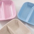 thumbnail image 3 of Wheat Straw Square Divided Seasoning Dishes Table sauce plate Sauce Container Kitchen Cutlery Snack Plate, 3 of 8