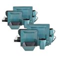 thumbnail image 1 of Gibson Elite 16 Pc Plates, Bowls, & Mugs Dinner Set, Turquoise (2 Pk), 1 of 7