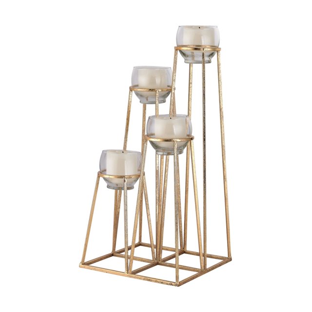ElkGroup International 3200-025 Porte-Bougie à Thé en Forme de Skyline