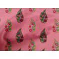 thumbnail image 4 of oneOone Cotton Poplin Fabric Leaves & Floral Block Printed Craft Fabric BTY 56 Inch Wide, 4 of 4