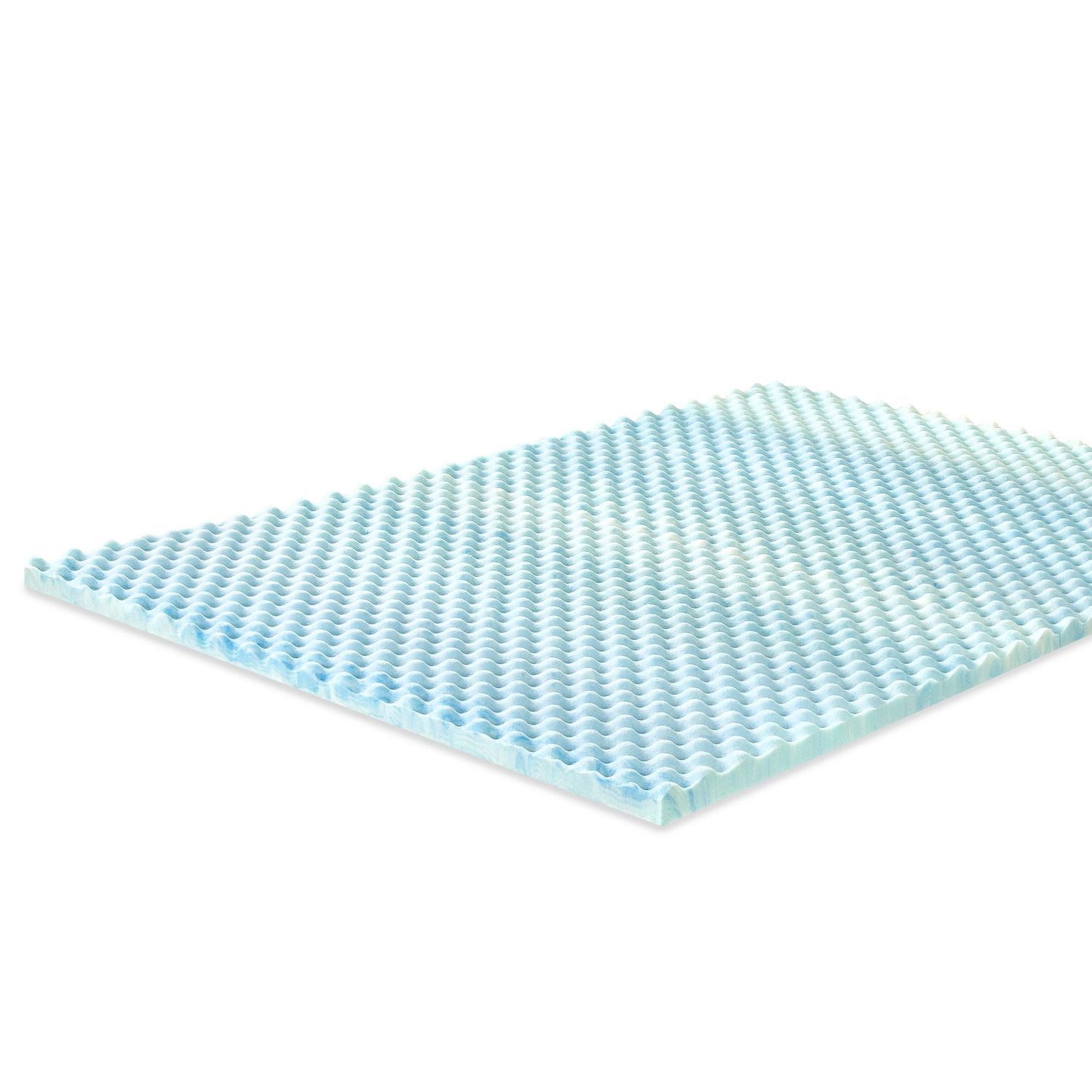 Surmatelas en mousse mémoire à circulation d’air et gel rafraîchissant Zinus Spa Sensations Swirl, grand, 1,5 po, soulagement de la pression, mousse certifiée CertiPUR-US