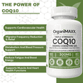 thumbnail image 4 of COQ10 OrganiMAXX. Coenzyme Q10 300mg Per Capsule Triple Strength 1 A Day Capsules Vegan Certified, Non-GMO, Made & Tested In Canada., 4 of 7