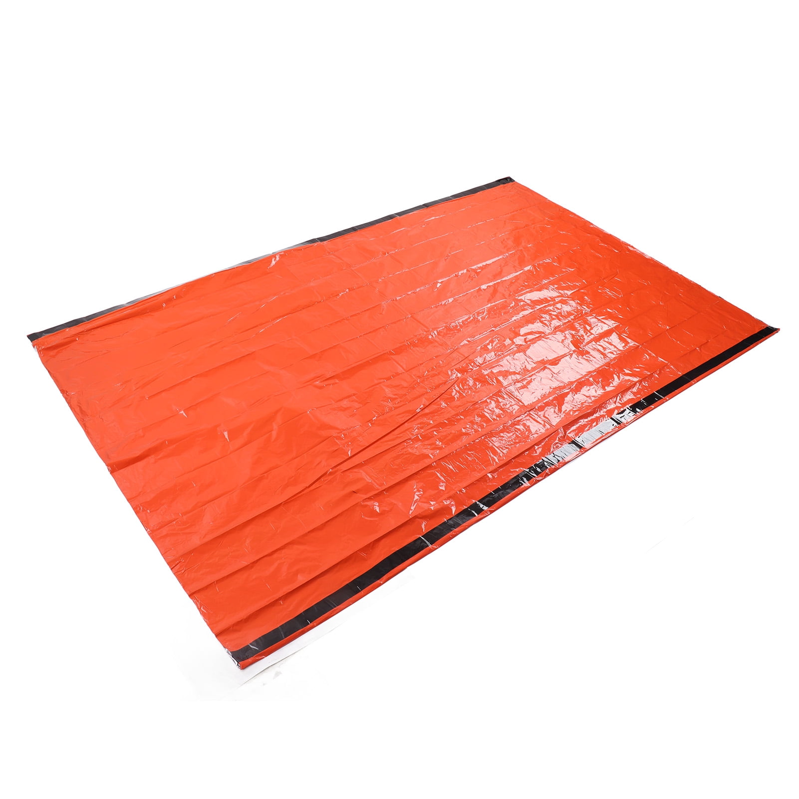 Outdoor Camping Tent, Orange Family Camping Tent PE Aluminized Film Foldable Multifunction Waterproof Easy To Install  For Outdoor