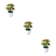 thumbnail image 3 of Youkk Stylish Ambience False Plants Collection Materials Artificial Potted Plants orange 3Set, 3 of 6