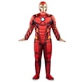 thumbnail image 3 of MARVEL Adult Iron Man Costume - Padded Jumpsuit and 3D Plastic Mask, 3 of 8