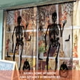 thumbnail image 4 of Amdohai 40x82 Inch Halloweens Black Lace Window Door Curtain, Spooky Skeleton Spider, 4 of 7