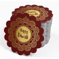 thumbnail image 4 of Inkdotpot Pack Of 50 Real Gold Foil Paper Tags Happy Diwali Favor Hang Tags, 4 of 6