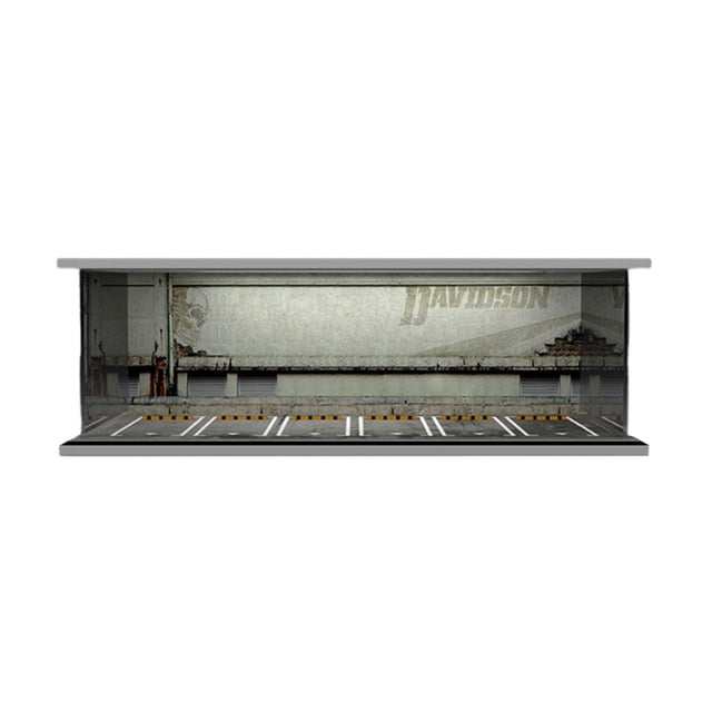lionlar 1/64 Model Car Display Case Diorama for Collectible Gift Tabletop Decoration Style G