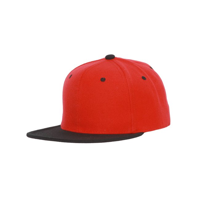 CTH Casquette Snapback Vintage 2 Tons, Rouge Noir