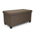 thumbnail image 1 of Humble Crew Sedona Rectangular Fabric Storage Ottoman Bench, Brown, 1 of 5