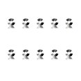 thumbnail image 3 of Nail Rhinestones Flat-Bottom Multi-faceted Sides DIY Handcraft Excellent Gloss Manicure Crystal Different Styles Mobile Phone Sliver, 3 of 6