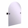 thumbnail image 2 of Montero Collection Contemporary Frameless Arched Top Tilt Mirror with Beveled Edge, 2 of 3