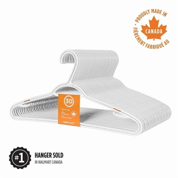 neatfreak!® Plastic Clothes Hanger 30-pack