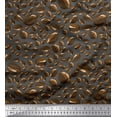 thumbnail image 1 of Soimoi Gray Rayon Fabric Coffee Beans Food Printed Craft Fabric by the Yard 56 Inch Wide, 1 of 5