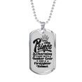 thumbnail image 1 of Mon Prince Charmant Pompier en Acier Inoxydable Ou en or 18 Carats Chien Tag 24" Chaîne, 1 of 8