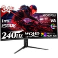 thumbnail image 1 of KOORUI 34" 3440 x 1440 240 Hz VA Gaming Monitor FreeSync Premium (AMD Adaptive Sync) 90% DCI-P3 G3441XC, 1 of 7