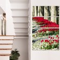 thumbnail image 1 of Fleurs de Tulipe Sauvages dans un Pâturage Forestier - Impression sur Toile Florale, 1 of 3