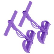 Elastic Pull Rope Pedal Resistance Band Tpe And Plastic 4 Tube Elastic Pull Rope Sit Uping Pedal Resistance Band Stretching Fitness Equipment
