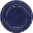 thumbnail image 1 of Ahgly Tapis Rond Lavable en Machine Intérieur Transitionnel Violet Pervenche Profond, 3 Pieds Rond, 1 of 7