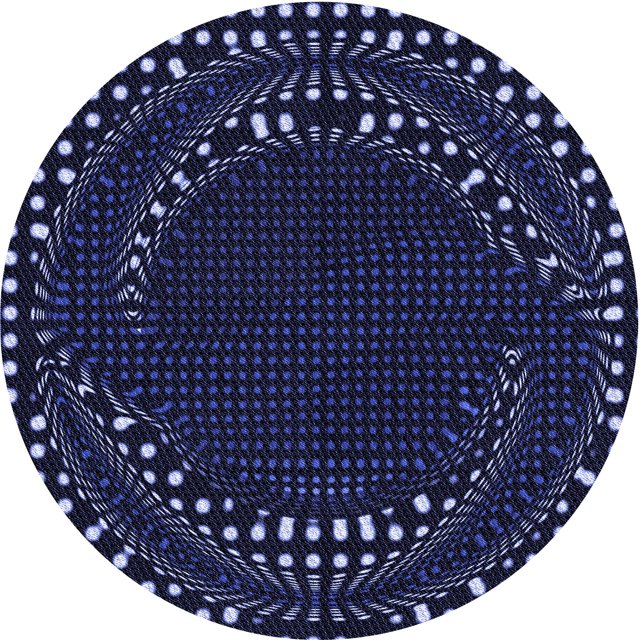 Ahgly Tapis Rond Lavable en Machine Intérieur Transitionnel Violet Pervenche Profond, 3 Pieds Rond