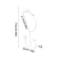 thumbnail image 3 of Apmemiss Clearance Shower Curtain Hooks Rings for Bathroom 12 Pcs Iron, 3 of 6