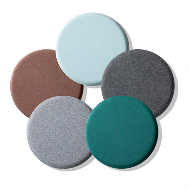 mmirethe Round Cushion Pads Wide Application Polyester And Memory Cotton Soft And Comfortable Skin Friendly dark grey 40cm 1Set
