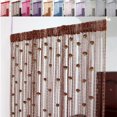 thumbnail image 2 of TIELUTT Rose Thread Door Curtain 2024 39x79 Inch String Curtain with Roses Room Divider Decoration Light Curtains 84 Rosette Curtains with Tiebacks Curtains Darkening Panels for Windows Shirt Curtains, 2 of 8