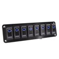 thumbnail image 1 of Rocker Switch Panel For Marine Car Boat Caravan Camper RV Accessories IP65 Waterproof Double Light Metal Switch ,Variety of Features, 1 of 7