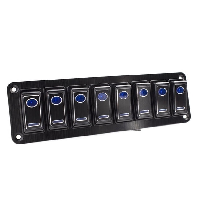 Rocker Switch Panel For Marine Car Boat Caravan Camper RV Accessories IP65 Waterproof Double Light Metal Switch ,Variety of Features