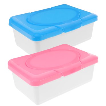 MIANGASTORE 2 Pcs Distributeur de Lingettes pour Couches Étui Porte-Lingettes Boîte de Mouchoirs Humides Contenant Organisateur de Bureau pour Bureau