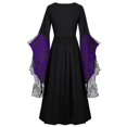 thumbnail image 3 of Robe Gothique pour Femmes Rétro Halloween Dentelle Squelette Punk Grande Taille, 3 of 4