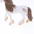 thumbnail image 4 of MERIGLARE Cheval Elfique Coloré 5 Pouces avec Modèle de Fleur Figurine Jouet pour Enfants Collection Cadeau Blanc, 4 of 9