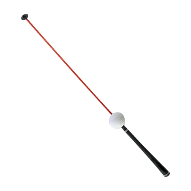 DYNWAVECA Entraîneur de Swing de Golf, Swing de Golf Aide à l'Entraînement, Exercice pour une Posture Correcte, Entraînement de Force et de Vitesse, Bâton de Golf pour le Rythme Rouge