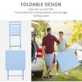 thumbnail image 4 of Outsunny Ensemble Bistro de Jardin 3 Pcs Bleu, 4 of 10