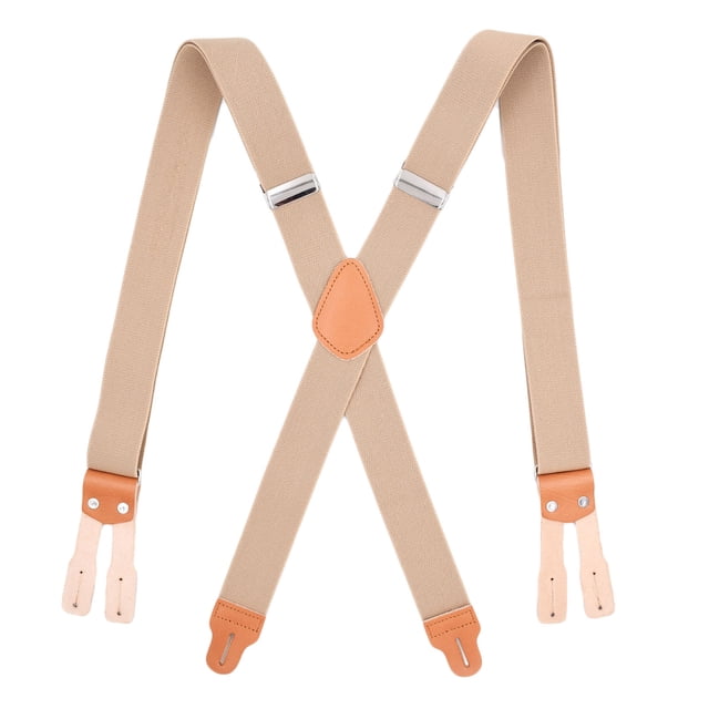 Bretelles pour Hommes, Bretelles Élastiques Réglables à Dos en X avec Pinces Robustes, Bretelles Mode Confortables pour Pantalons, pour Usage Quotidien, Extérieur, Décontracté