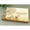thumbnail image 3 of Rustic Wedding Wood Wooden Engraved Name Advice Book Handmade Personalized Tree Guest Book, 3 of 6
