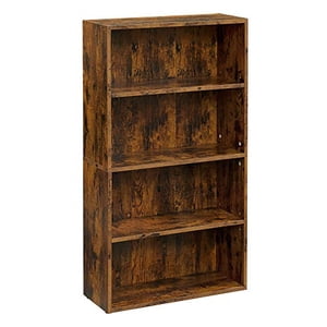 VASAGLE Bibliothèque, bibliothèque ouverte avec étagères de rangement réglables, Unité permanente du plancher, 23.6?, Marron rustique