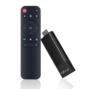 Eccomum TV Stick pour Android 10.0 Smart Streaming Streaming Stick 4K Appui HDR avec télécommande(1GB RAM + 8GB ROM) noir