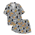 thumbnail image 4 of WEAIXIMIUNG Ensemble de Pyjama à Manches Courtes et Col Boutonné Imprimé pour Enfants 4-5 Ans, 4 of 4