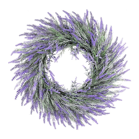TIELUTT Spring Wreath 18Inch Purple Wreath for Front Door January Spring Summer Winter Wreath for Outdoor Outside Light up Wreaths All Year Wreaths for Front Door Signs for Mantle Wreath Christmas for