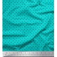 thumbnail image 1 of Soimoi Green Cotton Poplin Fabric Plus Sign Geometric Print Fabric by the Yard 42 Inch Wide, 1 of 3