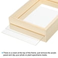 thumbnail image 4 of Unique Bargains 8x8 Wood Picture Frames, Double Sided Acrylic Plant Specimens Frame Natural Color, 4 of 5