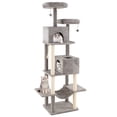 thumbnail image 1 of Gymax 81'' Large Cat Tree for Indoor Cats Multi-level Kitty Climbing Tower w/ 2 Condos, 1 of 10