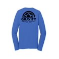 thumbnail image 2 of Gravity Outdoor Co. Performance Long Sleeve Shirt - True Royal - Black Logo - S, 2 of 2