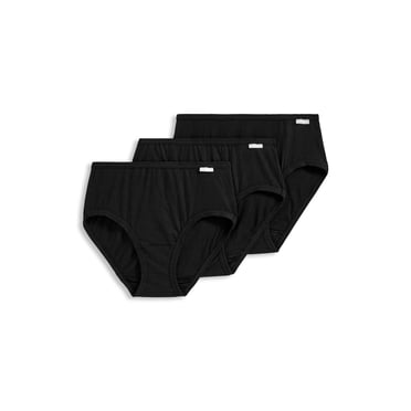 Jockey Women's Plus Size 100% Cotton Elance Hipster - 3 Pack